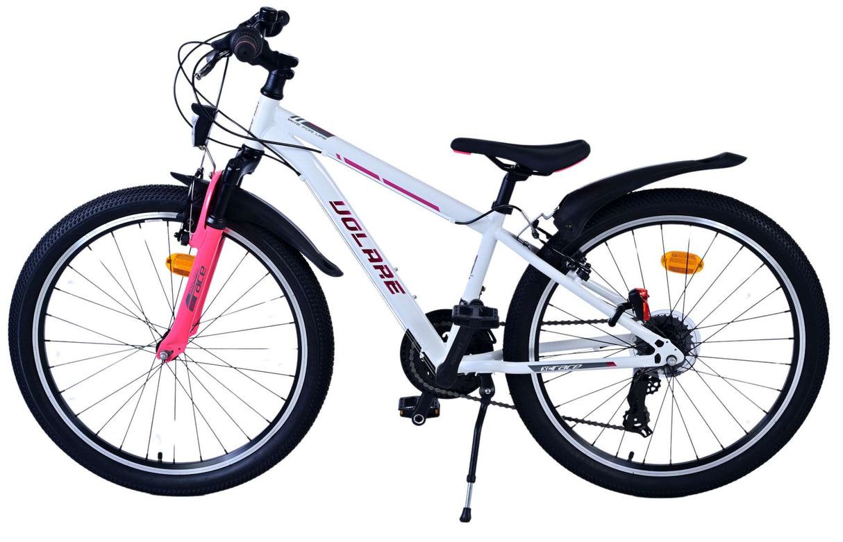 Volare xc race kinderfiets - 24 inch - wit roze - 21 speed