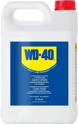 Wd-40 ® multispray jerrycan - trigger - verdrijft vocht - stopt piepen - beschermt tegen roest - verwijdert vuil - 5 liter