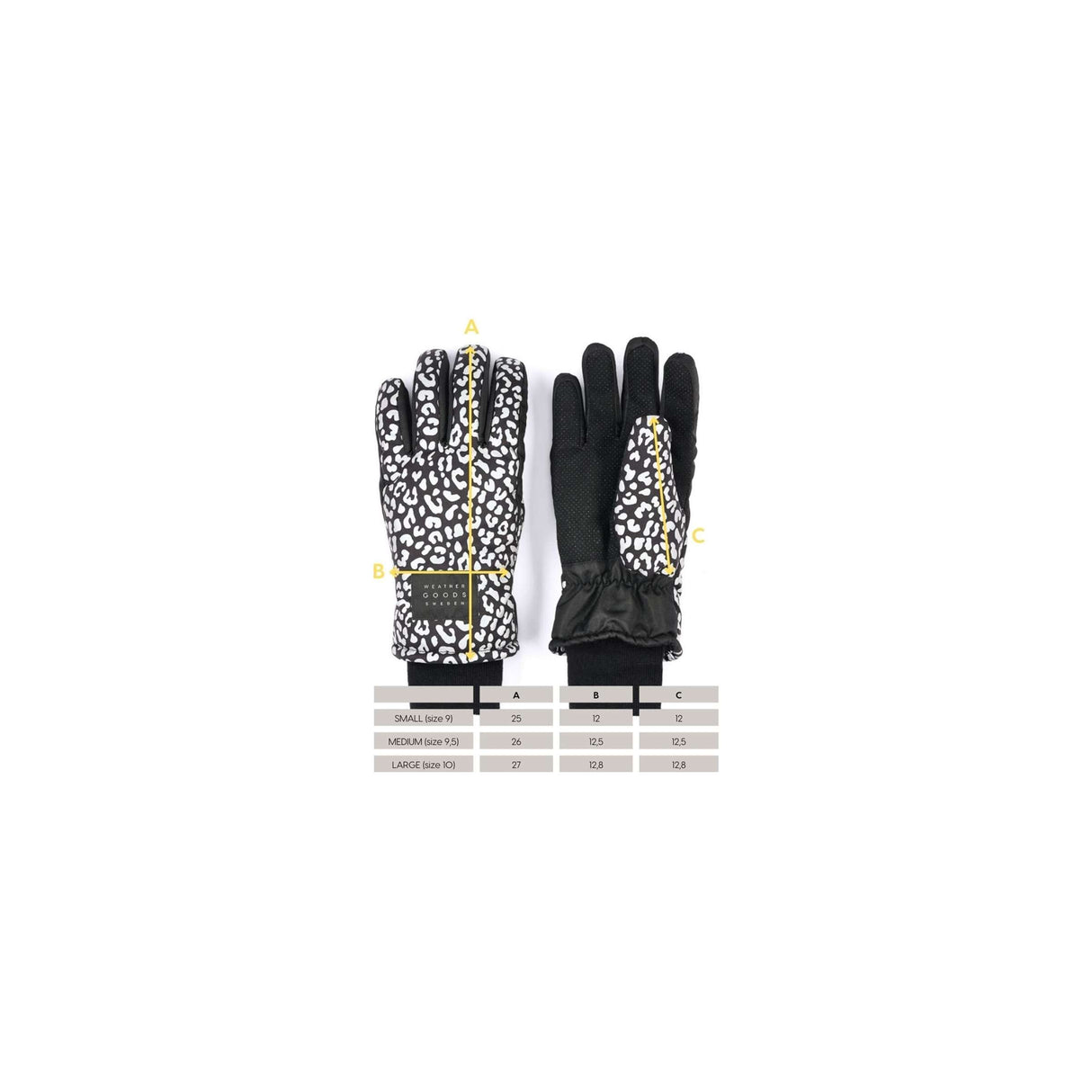 Weathergoods sweden refl. handschoenen luna leopard s