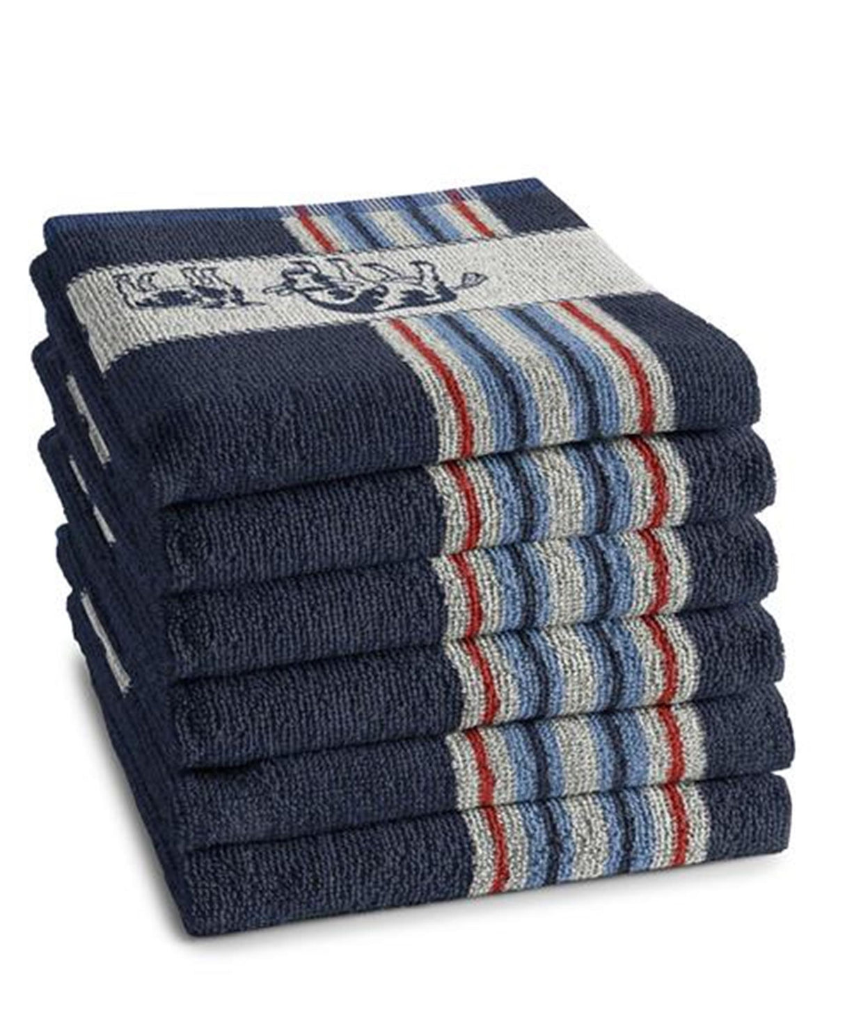 Ddddd keukendoek friesian blue 50x55cm 6 stuks