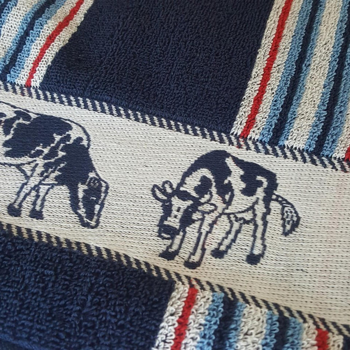 Ddddd keukendoek friesian blue 50x55cm 6 stuks