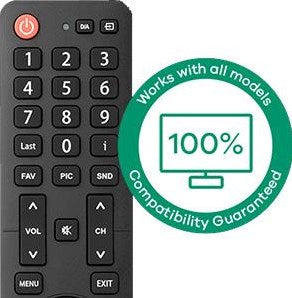 Enzo afstandsbediening universeel hisense - 9800460