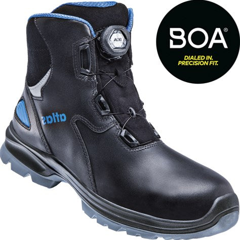 Atlas werkschoen sl 9845 xp 2.0 boa hoog s3 | zwart blauw | maat 46 - 00.012.105.46