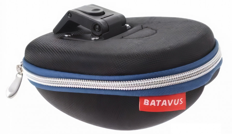 Batavus Zadeltas met inhoud Klick 1,3 liter zwart blauw