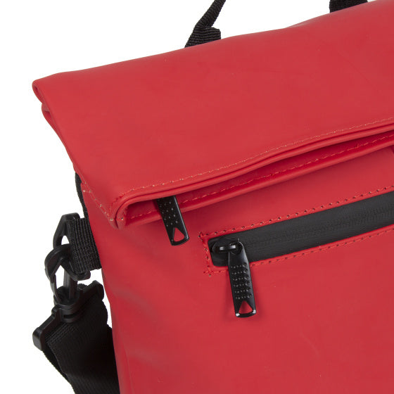 Bike splash waterafstotende stuurtas met schouderhengsel 6l rood