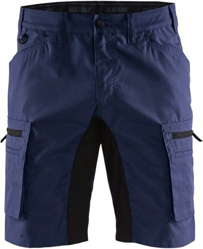 Blåkläder service short stretch 14491845 | marineblauw zwart | maat 60 - 7330509538609