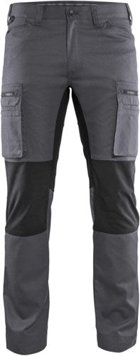 Blåkläder service werkbroek met stretch 14591845 | medium grijs zwart | maat 46 - 7330509748770