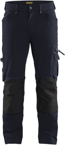 Blåkläder werkbroek 4-weg stretch x1900 zonder spijkerzakken 19891644 | donker marineblauw zwart | maat 58 - 7330509687017