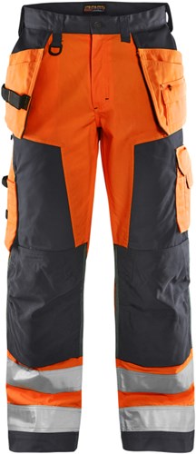 Blåkläder werkbroek high-vis 15681811 | high vis oranje medium grijs | maat 52 - 7330509746417