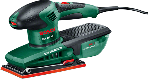 Bosch groen bosch pss 250 ae vlakschuurmachine - op snoer - 250 w