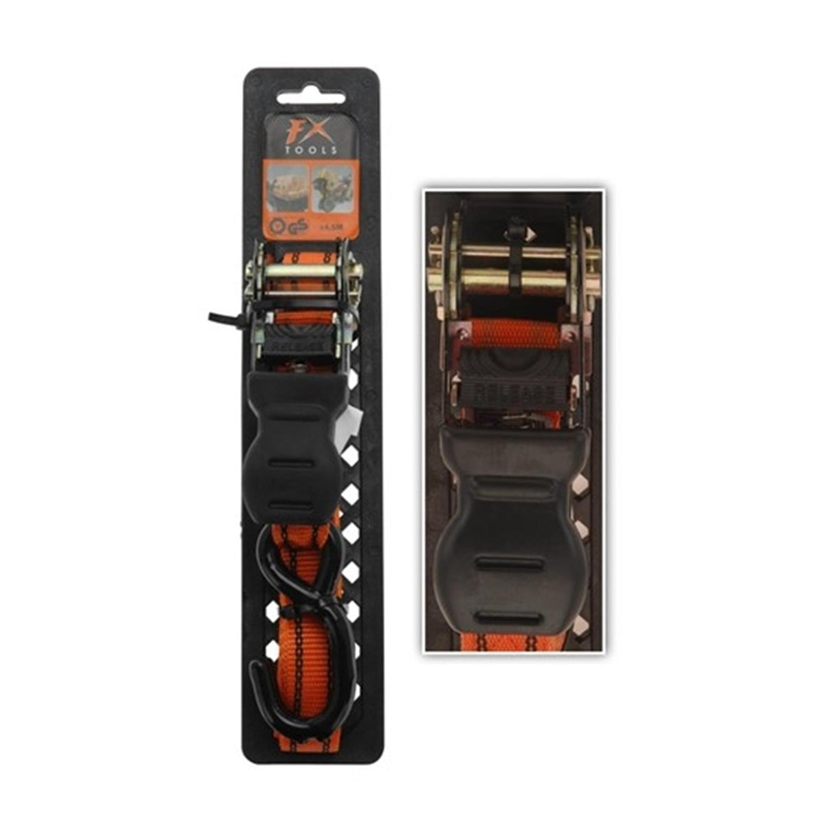 Fx tools spanband met haken 400cm