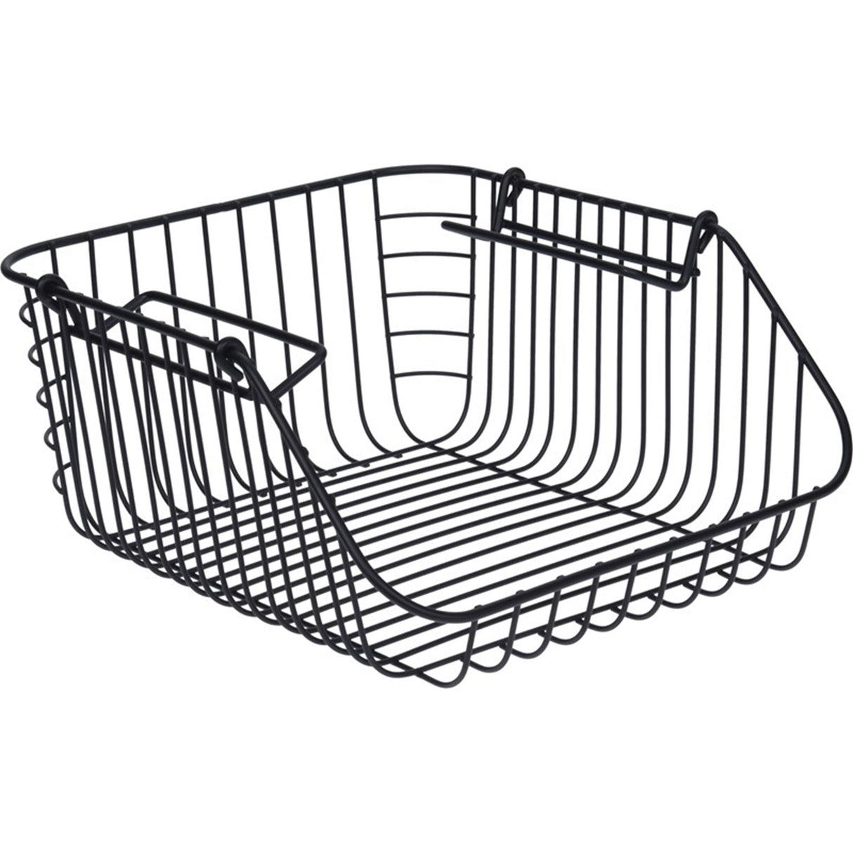 Home styling mand metaal 30x27x14cm zwart