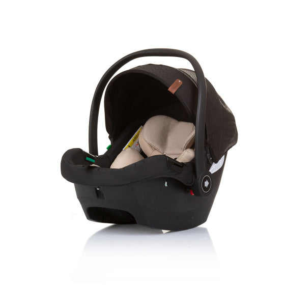 Chipolino duo autostoel 40-87 cm groep 0+ obsidian zwart beige