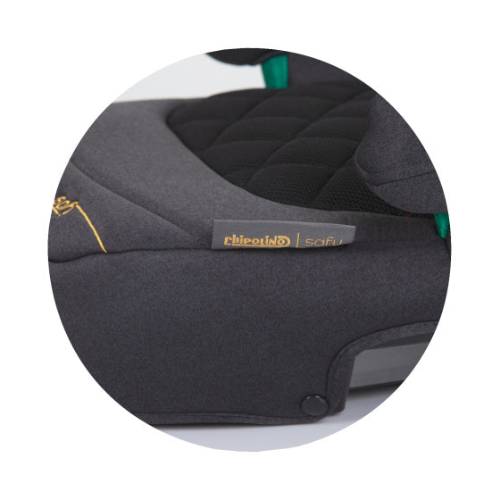 Chipolino safy zitverhoger i-size 125-150 cm isofix obsidian zwart