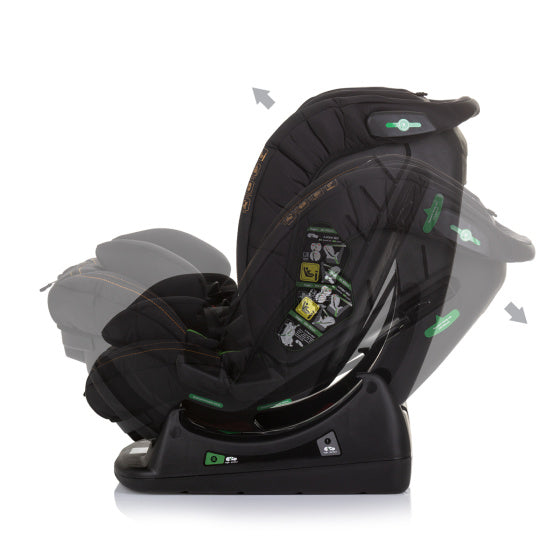 Chipolino aviato autostoel i-size 40-150 cm groep 0+, 1, 2 én 3 obsidian zwart
