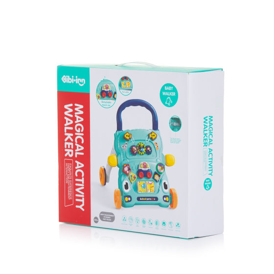 Chipolino funny animals loopwagen met speelauto muziek blauw