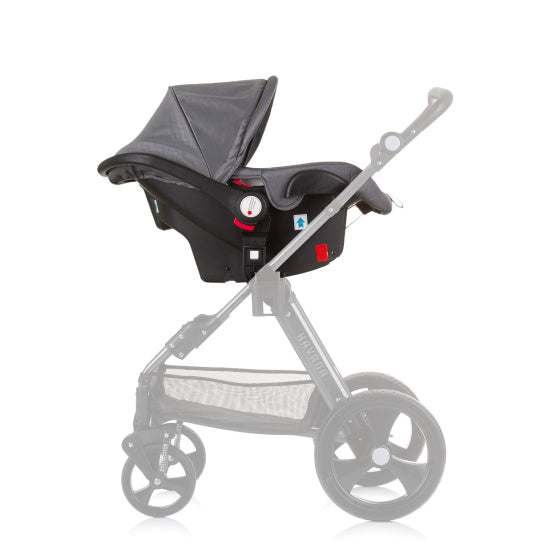 Chipolino Havana Autostoel met Adapters 40-85 cm Groep 0+ Silver Grijs