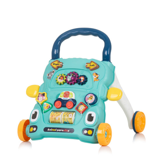 Chipolino funny animals loopwagen met speelauto muziek blauw