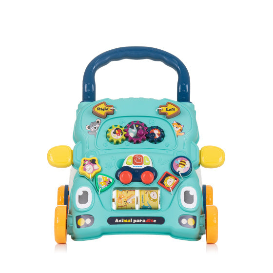 Chipolino funny animals loopwagen met speelauto muziek blauw