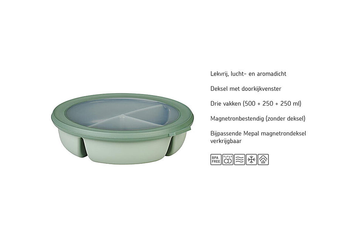 Mepal bento bowl cirqula nordic black