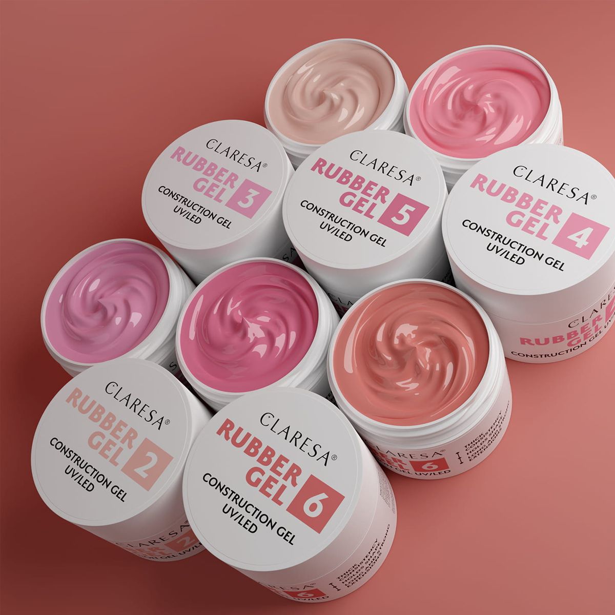 Claresa rubber gel 5 raspberry pink 45gr.