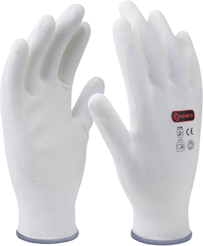 Connex handschoen schilder wit 3 paar gr09 - cox938263