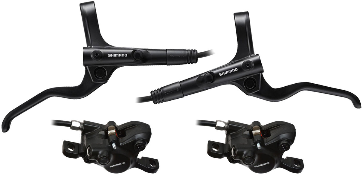 Shimano mt200 hydraulische schijfremset voor + achter 1000 1700 mm zwart