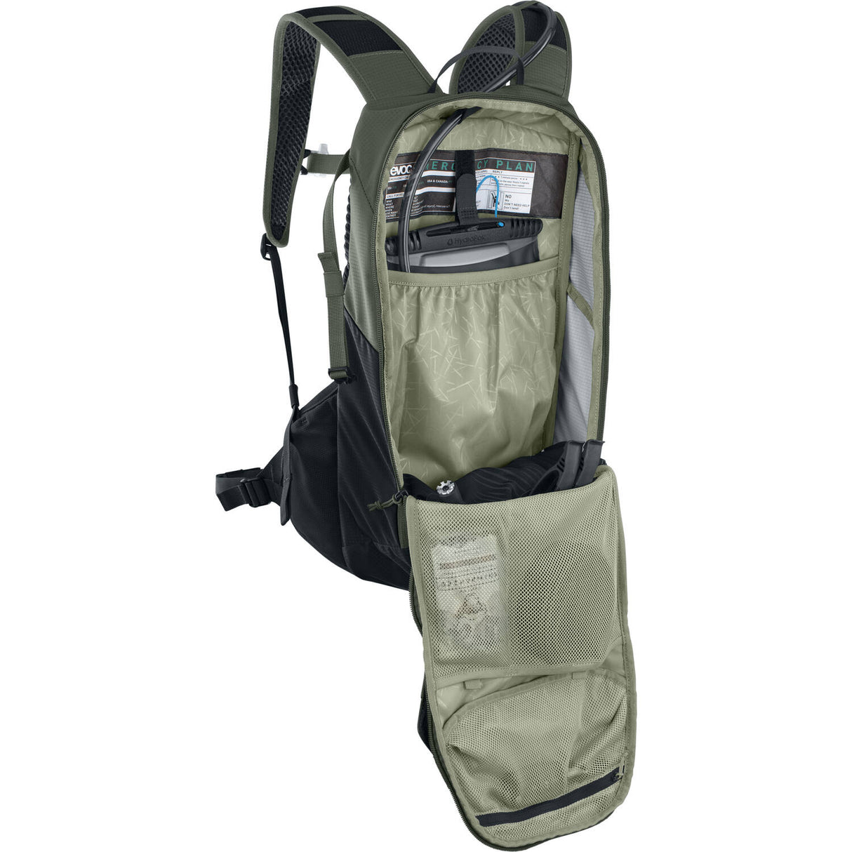 Evoc - ride 12 dark olive black onze size 12l