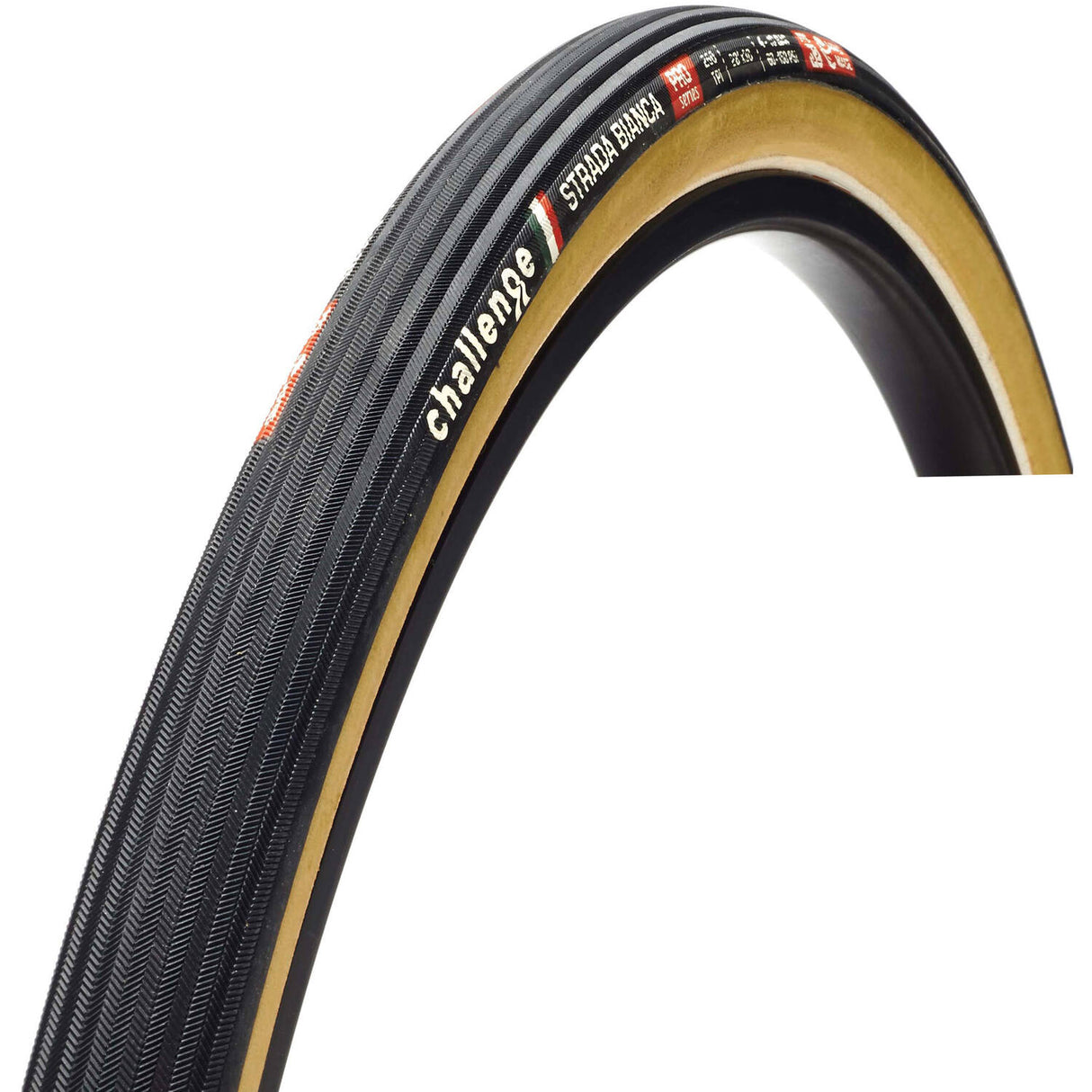 Challenge - strada bianca pro ot tlr 700x30c zwart bruin