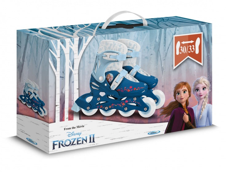 Frozen 2 inline skates hardboot wit blauw maat 30-33