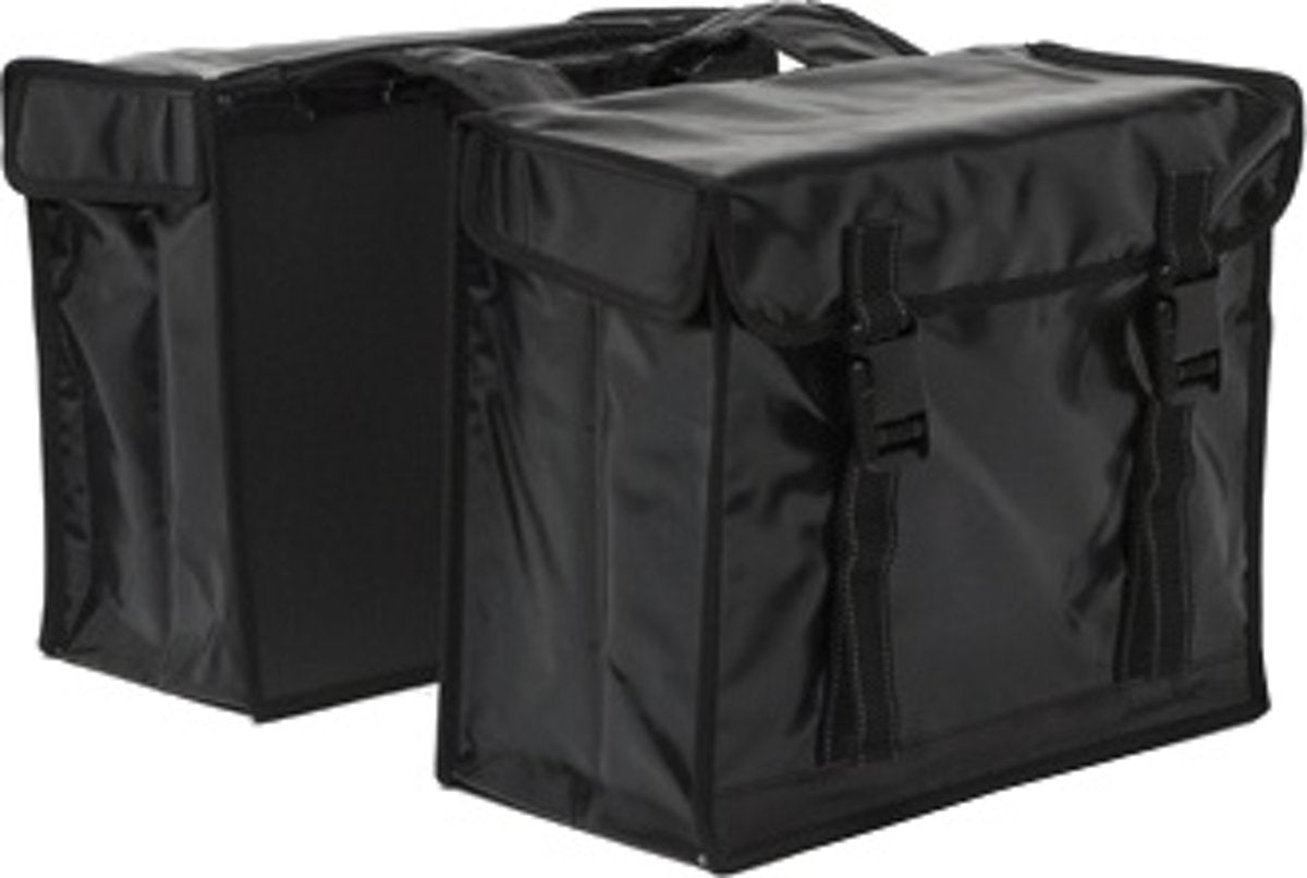 New Looxs Dubbele Tas Bisonyl XL Zwart - Fietstas - Unisex - Zwart
