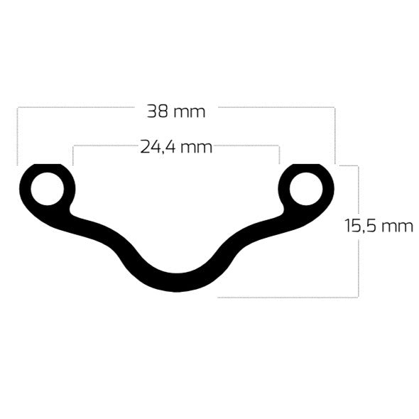 Ryde b.v. velg 28' - 14 v38 28'-635 zwart