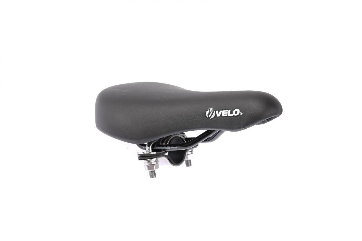 Buzaglo velo zadel vl-5073 met framebuisklem ø45 mm. junior 215 x 140mm. zwart