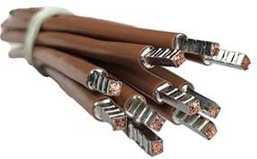 Enzo draad 6qmm soepel 50cm bruin - 4000545