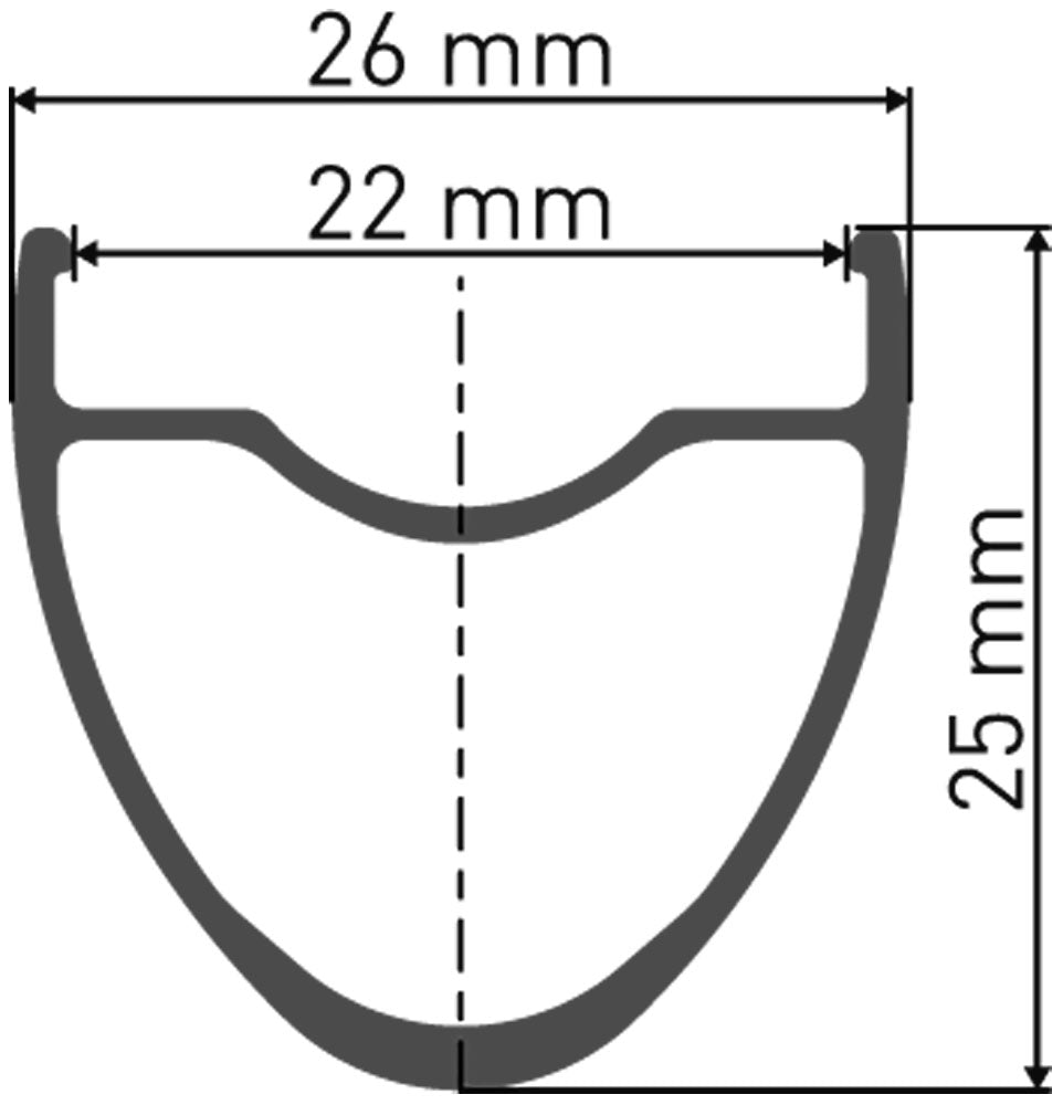Dt swiss er 1400 dicut® 28 25mm front wheel