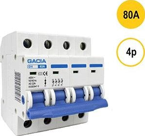 Enzo gacia hoofdschakelaar 80a 4p gacia - 4517777