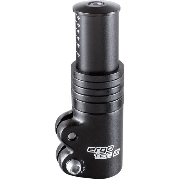 Ergotec stuurpen verlenger ahead 3 - 1-1 8 al6061 t6 - zwart