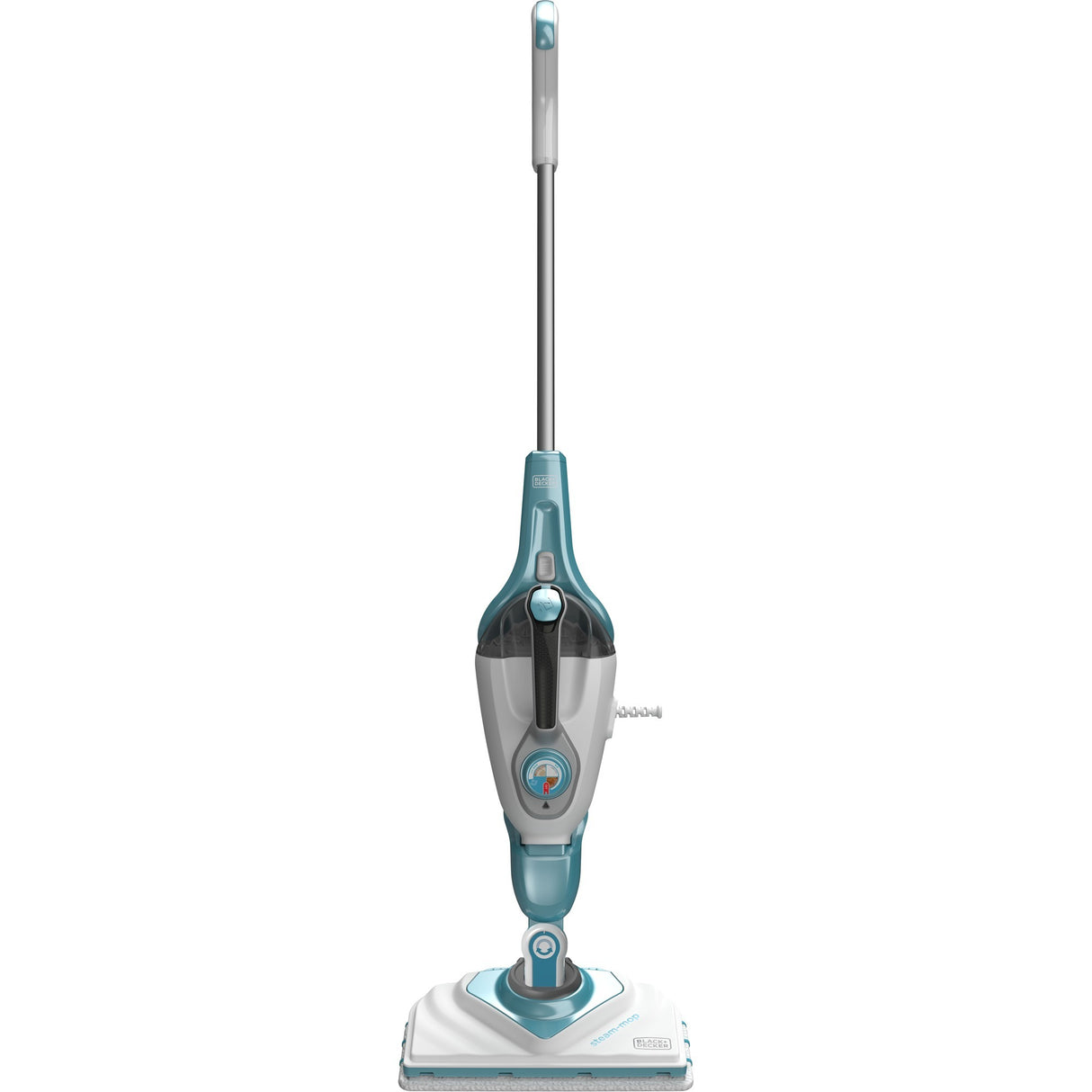 Black+decker bhsm1610dsm 1600w steam-mop met steamitt, deltavoet en 15 accessoires stoomreiniger (wit blauwgrijs)