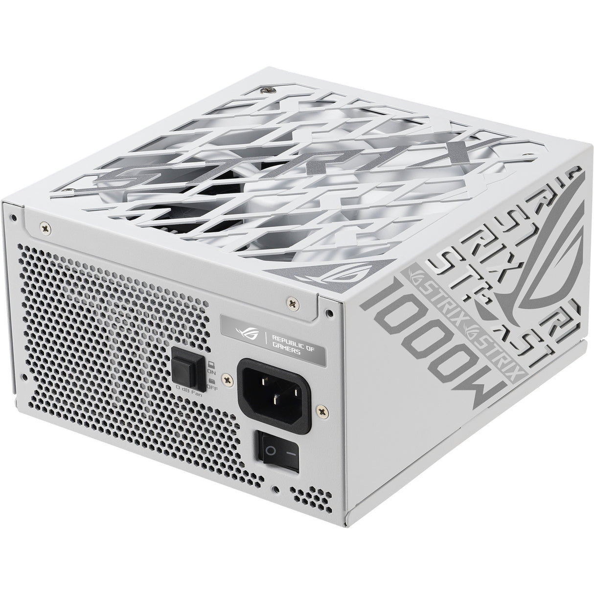 Asus rog strix platinum white edition modulaire 1000 watt voeding (wit, 1x 12v-2x6, 4x pcie)