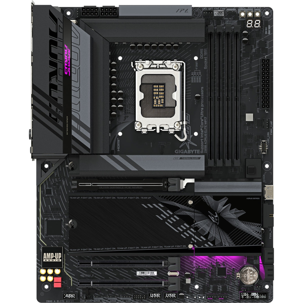 Gigabyte z890 aorus elite wifi7 socket 1851 moederbord (raid, 2.5gb-lan, wi-fi 7, bt, sound, atx)