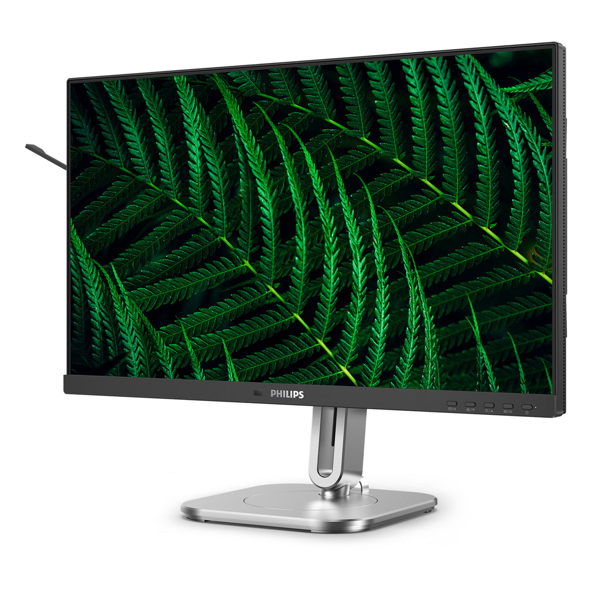 Philips 24b2g5200 23.8 monitor (zilver zwart, vga, hdmi, displayport, usb, audio, 100 hz)