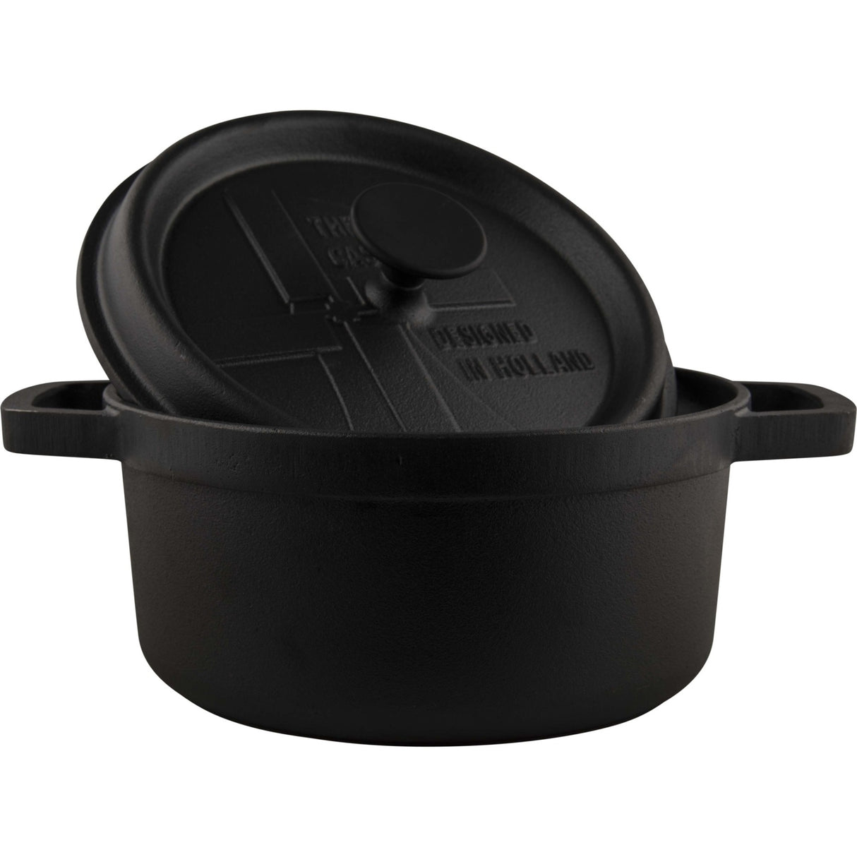 The windmill bbq pan l bak- braadpan (zwart, ø 23 cm | 3.6 liter)