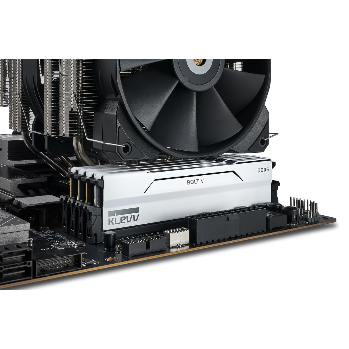 Klevv 64 gb ddr5-6000 (2x 32 gb) kit werkgeheugen (wit, kd5bgua80-60a300i, bolt v, xmp 3.0, expo)