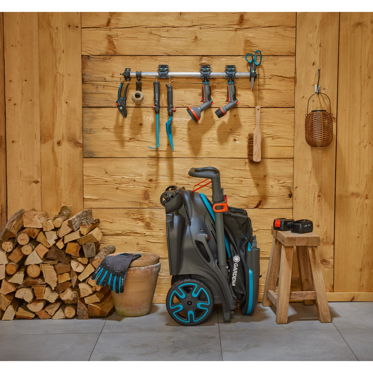 Gardena grasmaaier powermax duo 46 36v p4a set 4.1