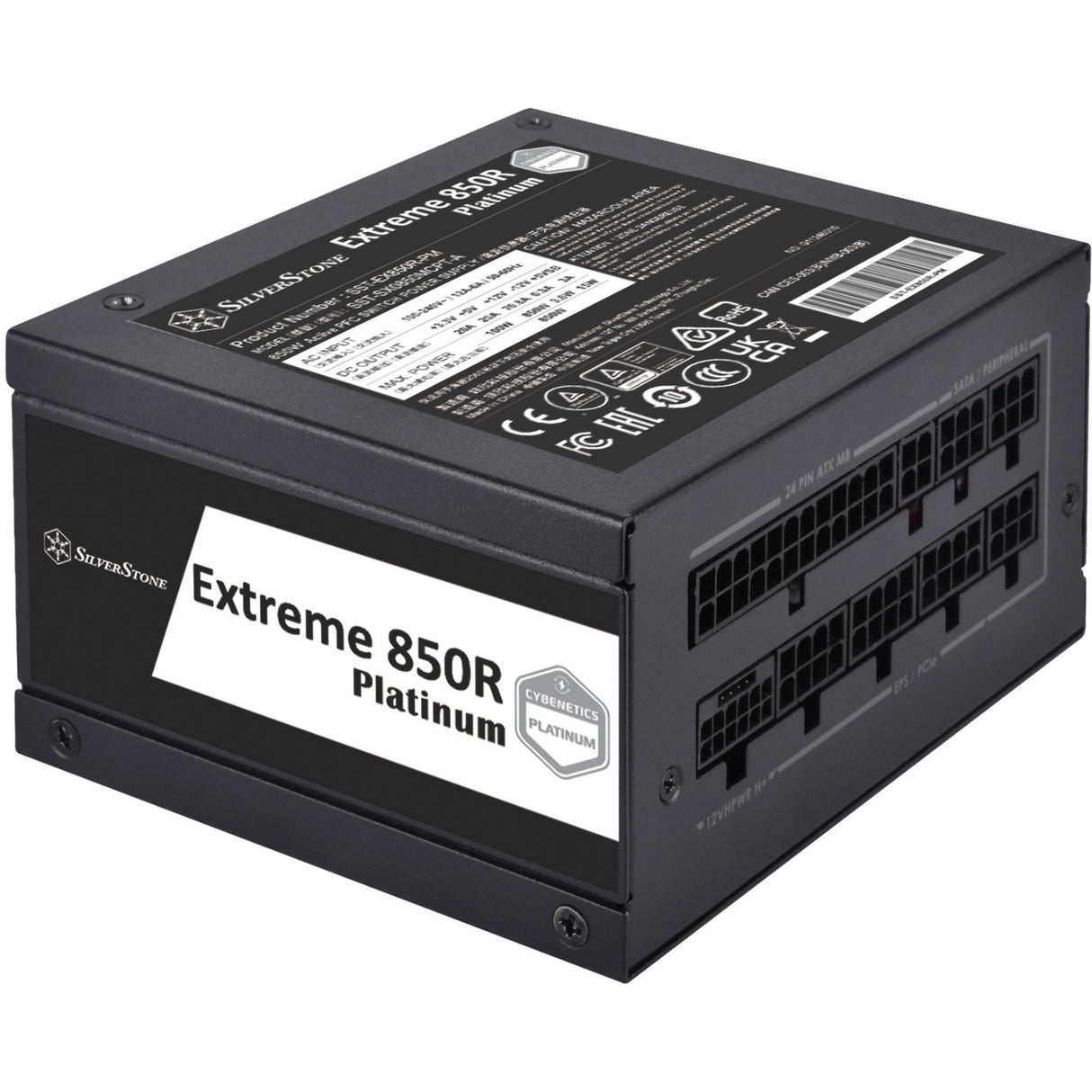 Silverstone sst-ex850r-pm modulaire 850 watt voeding (zwart, 2x pcie)