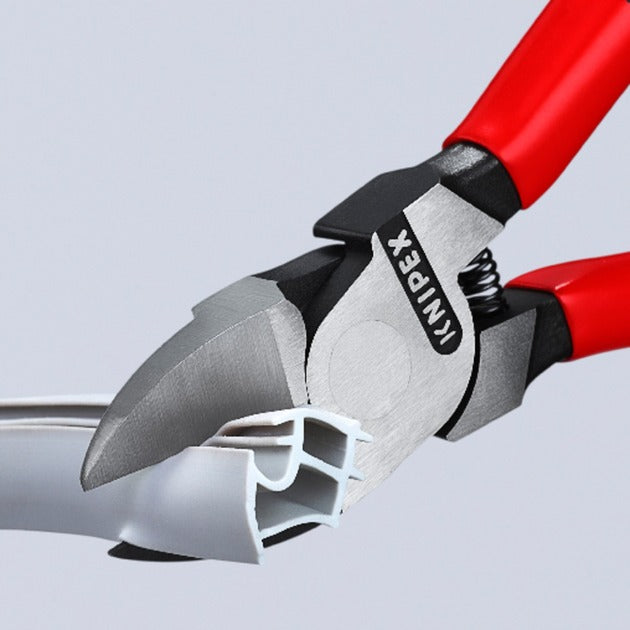 Knipex 72 01 160 zijsnijtang voor kunststof + veer 160mm