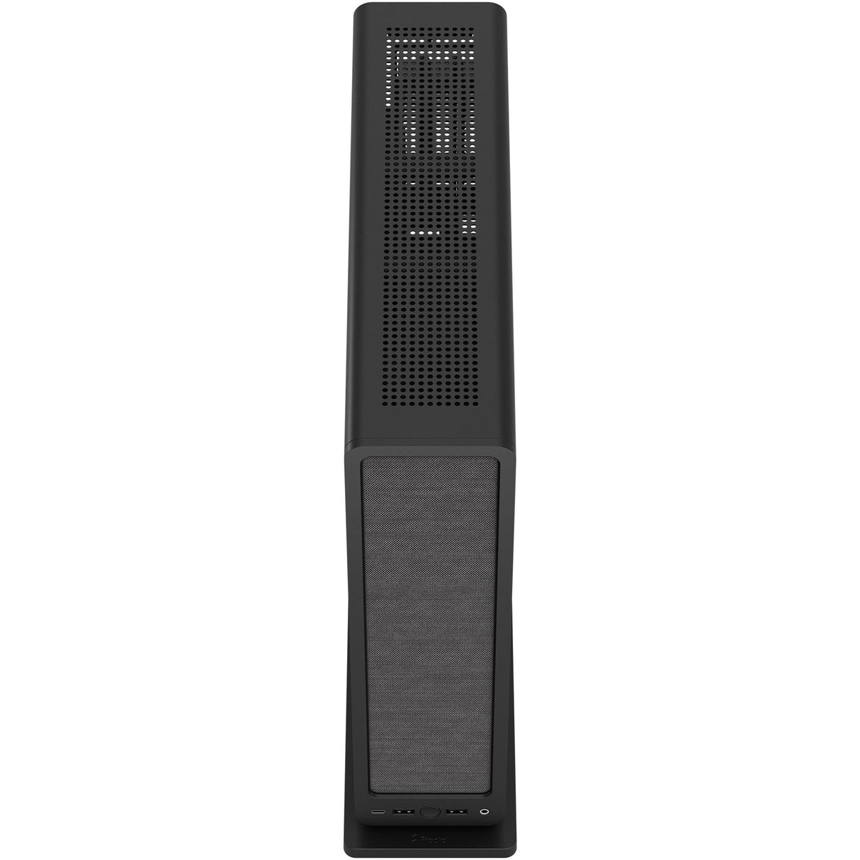 Fractal design ridge black mini tower behuizing (zwart | 2x usb-a | 1x usb-c)