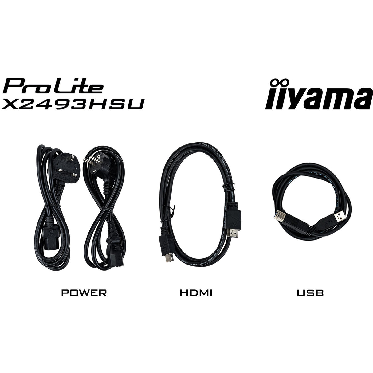 Iiyama prolite x2793hsu-b1 27 monitor (zwart (mat), 120 hz, hdmi, displayport, usb, audio)
