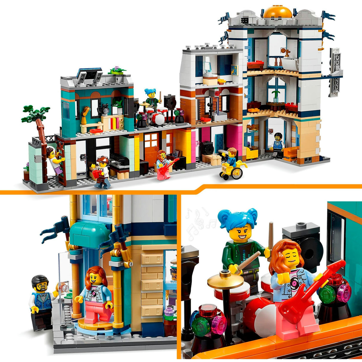 Lego creator 3-in-1 - hoofdstraat constructiespeelgoed (31141)