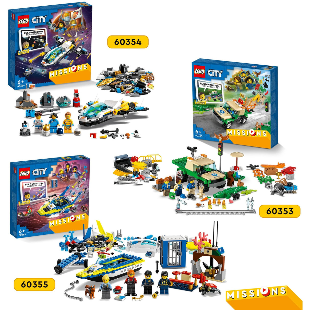 Lego city - waterpolitie recherchemissies constructiespeelgoed (60355)